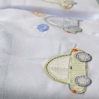 Kit Fralda de Ombro Bordada com 3 Peças - 840