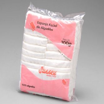 Algodão Esponja Facial Quadrado 100 Gramas