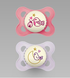 Chupeta Night & Day 0-6 Meses com 2 Unidades Girls - 2912