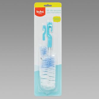 Kit Escova para Mamadeira Azul