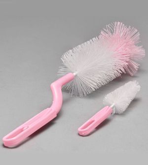 Escova para Mamadeira e Bico Rosa