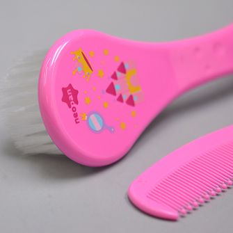Kit Escova e Pente Rosa