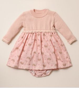 Vestido com Calcinha Ursinhas