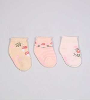 Kit Meia Colorida RN com 3 Unidades - 300694