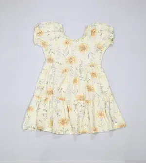 Vestido Flores Amarelo - 46598