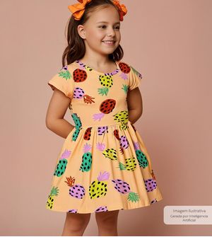 Vestido Abacaxi Laranja - 28332
