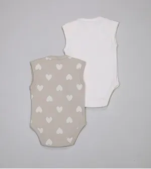 Kit Body Regata Corações com 2 Unidades - 6011343