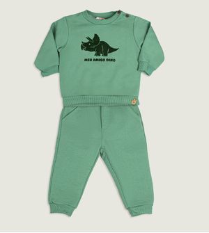 Conjunto Moletom Meu Amigo Dino - N7150