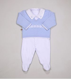 Saída Maternidade Tricot Com Manta - 725024