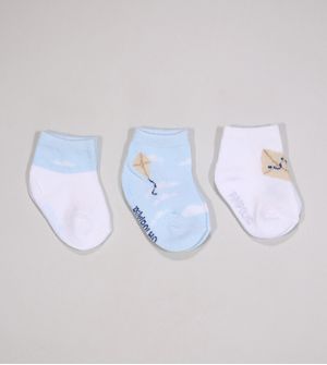 Kit Meia Colorida RN com 3 Unidades - 300695