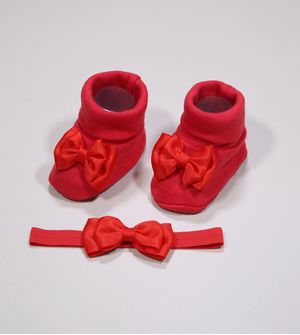 Sapato e Faixa Laço Vermelho - 2417