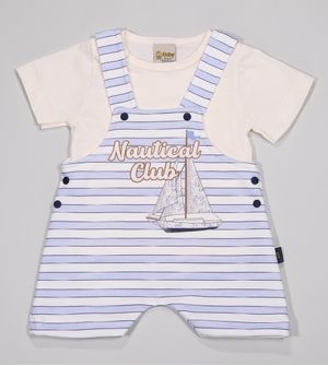 Jardineira/Camiseta Nautical Club - 6733