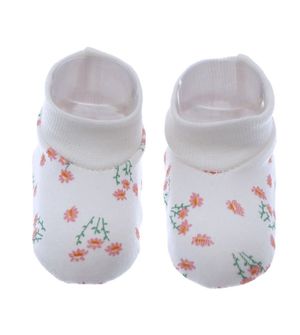 Kit Pantufa & Luva Baby Floral