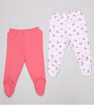 Culote Frutinhas Com 2 Unidades Rosa