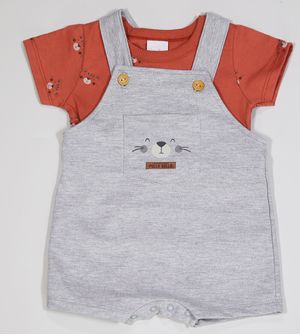 Jardineira/Camiseta Tigre - 50562