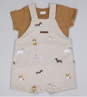 Jardineira/Camiseta Dog - 50561