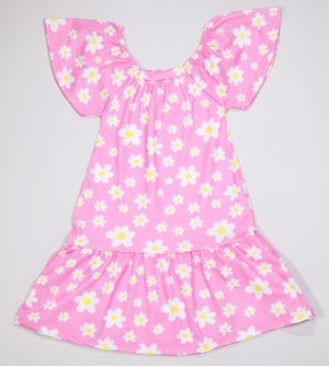 Vestido Margaridas - Rosa