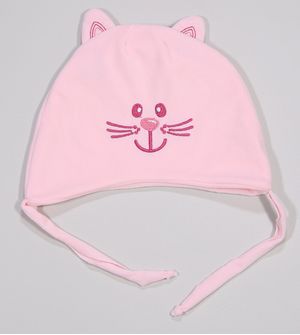 Touca Plush Gatinho Rosa - 8304
