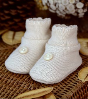 Sapatinho para Bebê Botão Tam. RN