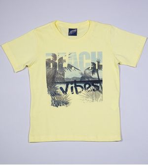 Camiseta Beach Vibes - 10201A Amarelo