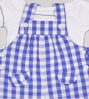 Jardineira/Blusa Xadrez - 39068AB