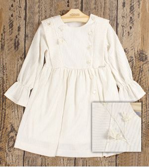 Vestido Manga Longa Detalhes - 2100068