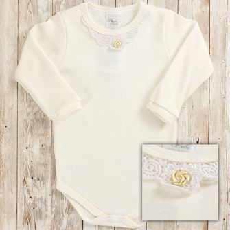 Body Manga Longa Detalhes - 50002 Cru