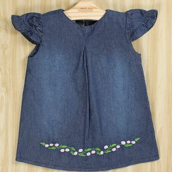 Vestido Jeans Bordado - 22114