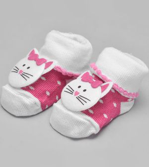 Meia Infantil Bichinhos Lilas