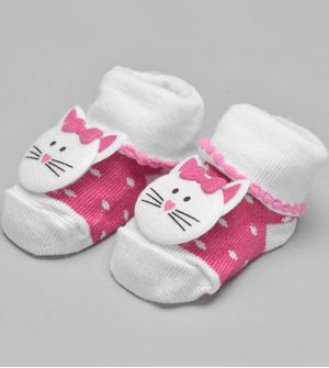 Meia Infantil Bichinhos Lilas