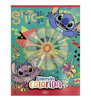 Livro Diversão Colorida Stitch - D8326