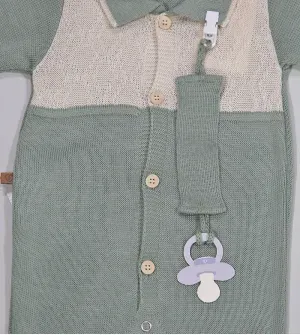 Saída Maternidade Tricot Com Manta Delicado