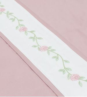 Trocador para Cômoda Rosas 400 Fios 0,70 x 0,45cm