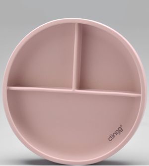 Prato Flex de Silicone com Divisórias Rose - 3040