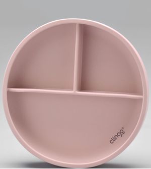 Prato Flex de Silicone com Divisórias Rose - 3040