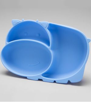 Prato com Ventosa em Silicone - 1132 Azul