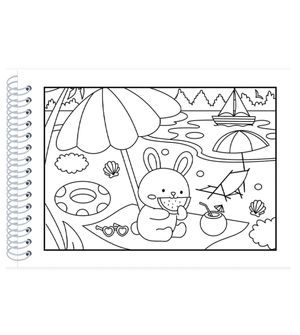 Livro de Colorir com Capa Dura - Cute & Cozy