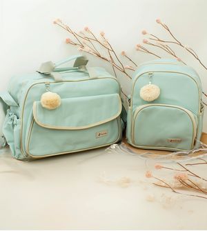 Kit Bolsa/Mochila com Trocador Amsterdam - Verde