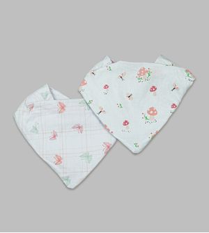 Kit Babador Bandana Encanto Cogumelo com 2 unidades