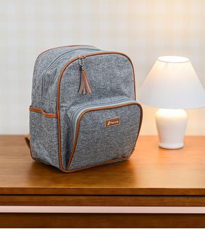 Kit BolsaMochila com Trocador Monte Carlo - Cinza