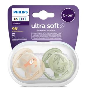 Chupeta Ultra Soft 0 à 6 meses 2 Unidades