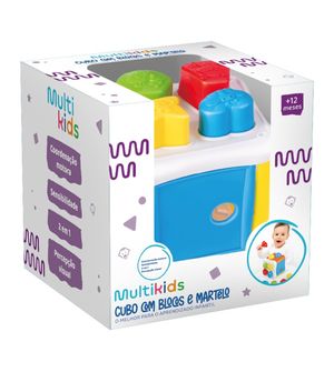 Cubo com Blocos e Martelo - BR2166