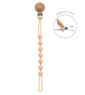 Prendedor de Chupeta Silicone Bege - 18667