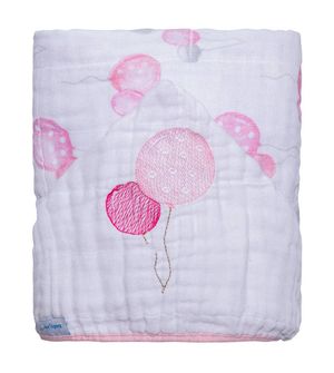 Toalha Soft Balões com Capuz Bordado 80 x 90cm