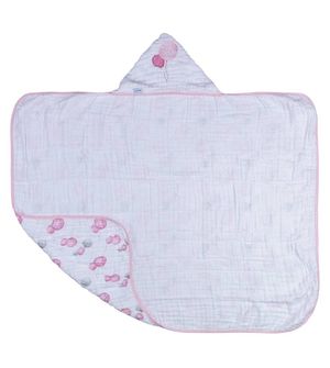Toalha Soft Balões com Capuz Bordado 80 x 90cm