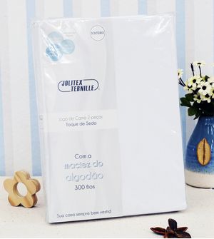 Jogo de Cama Solteiro Toque de Seda com 2 Peças