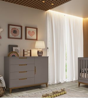 Cômoda Nordic Cody 4 Gavetas Puppi Móbile