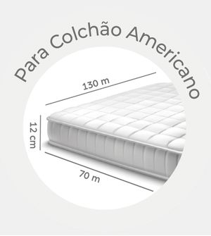 Capa Protetora Para Colchão Americano 1,30m x 70cm