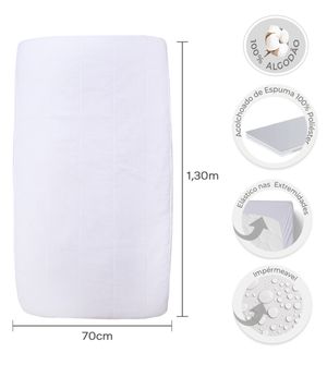 Capa Protetora Para Colchão Americano 1,30m x 70cm