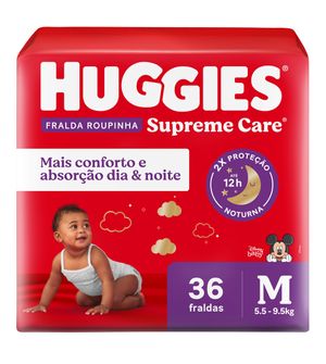 Fralda Huggies Supreme Care Roupinha